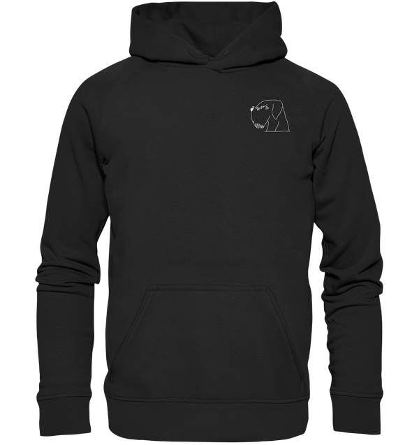 Schnauzer weiß - Basic Hoodie Unisex Hoodies Tier-Shirts.com Deep Black XS