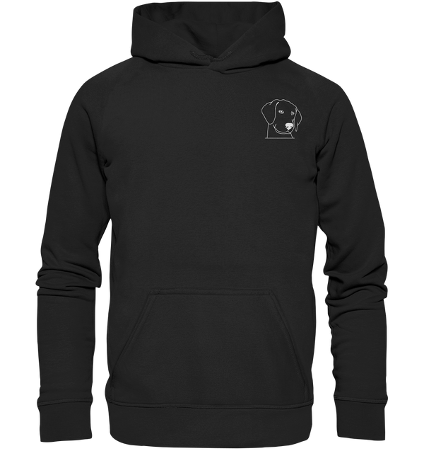 Hund Schlappohr weiß - Basic Hoodie Unisex Hoodies Tier-Shirts.com