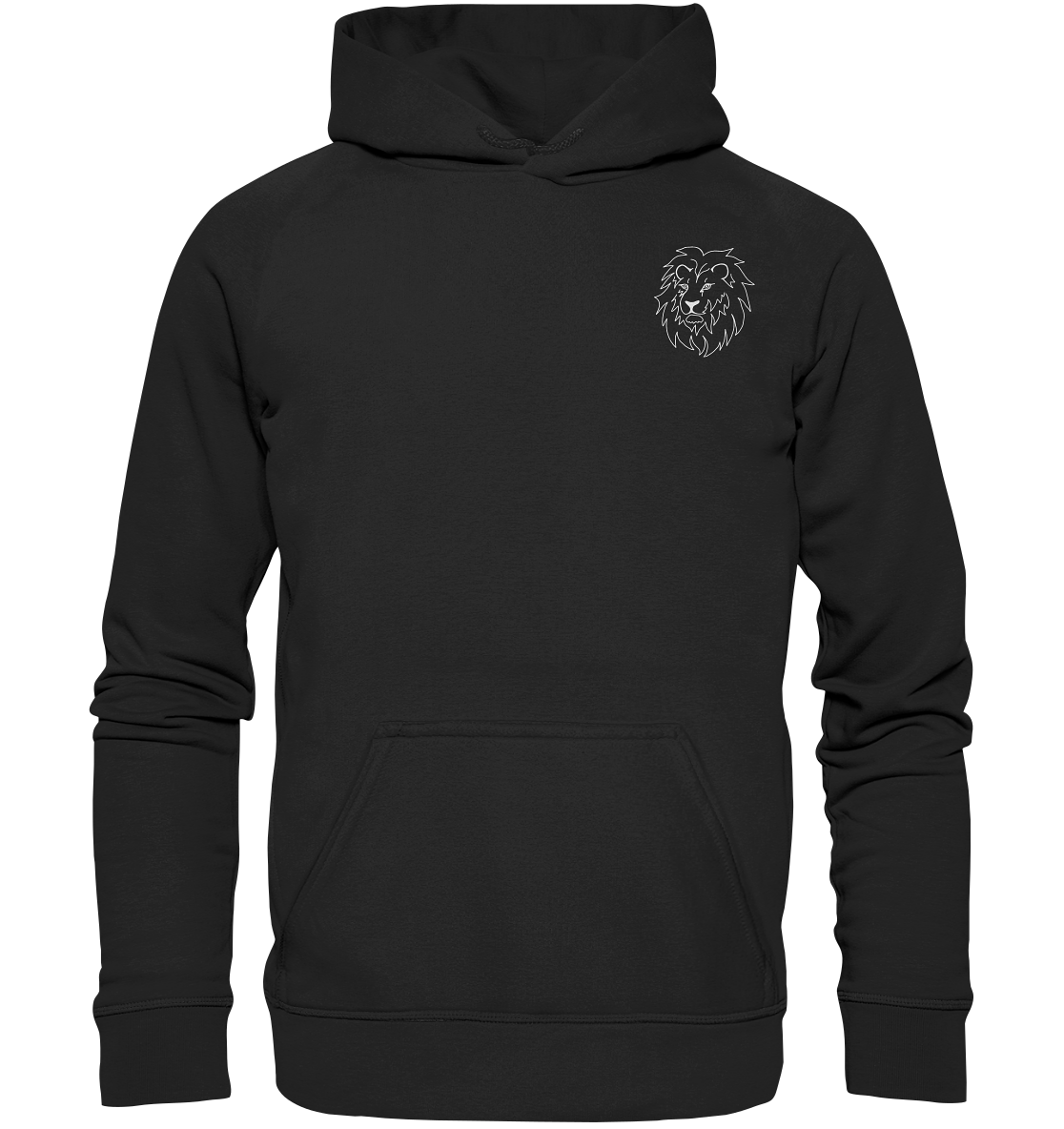 Löwe weiß - Basic Hoodie Unisex