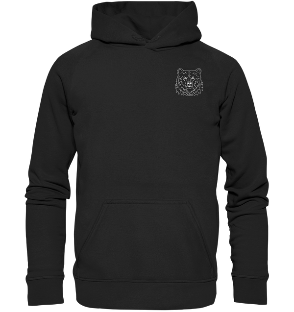 Bär weiß - Basic Hoodie Unisex Hoodies Tier-Shirts.com Deep Black XS