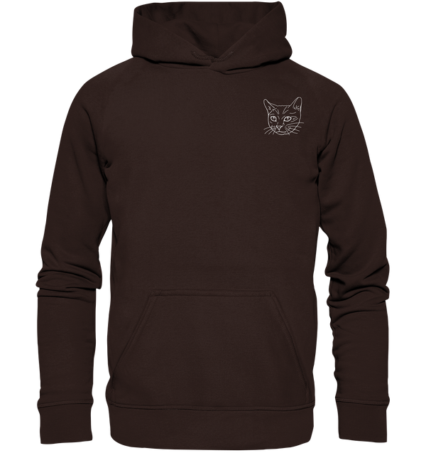 Katze weiß - Basic Hoodie Unisex Hoodies Tier-Shirts.com Hot Chocolate XS