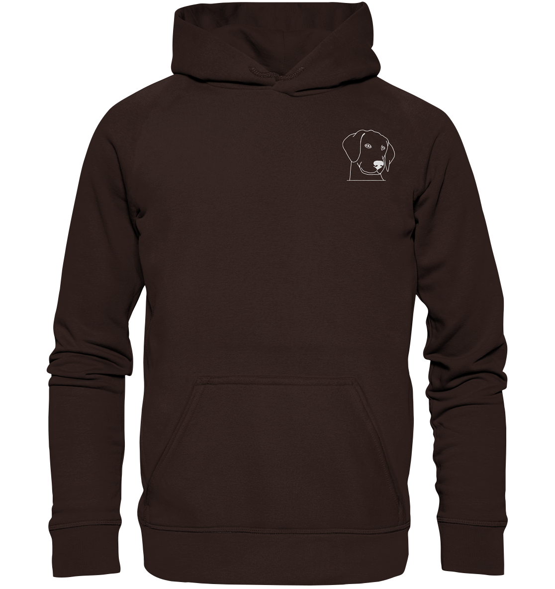 Hund Schlappohr weiß - Basic Hoodie Unisex - Tier-Shirts.com