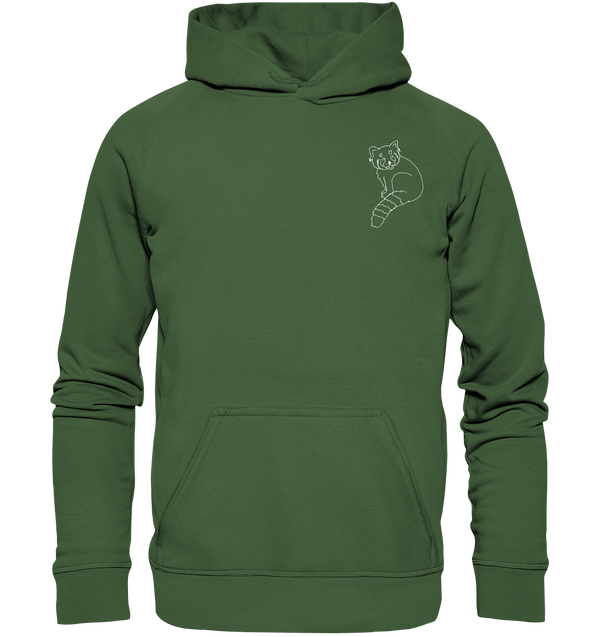 Roter Panda weiß - Basic Hoodie Unisex Hoodies Tier-Shirts.com Earthy Green XS