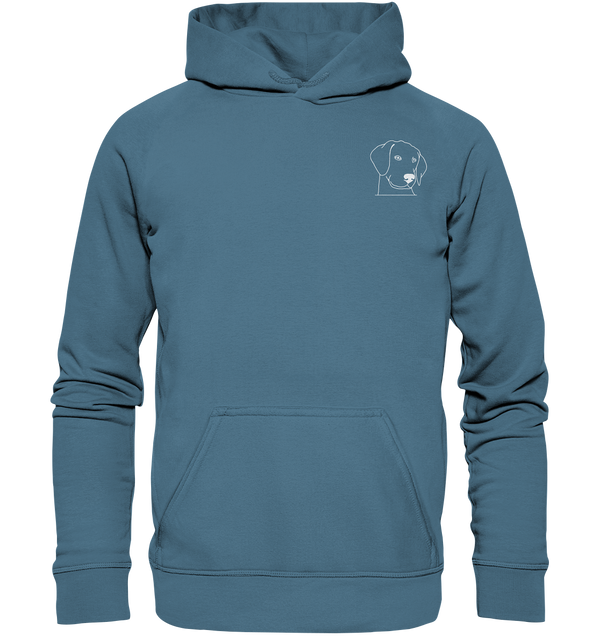 Hund Schlappohr weiß - Basic Hoodie Unisex Hoodies Tier-Shirts.com Airforce Blue XS