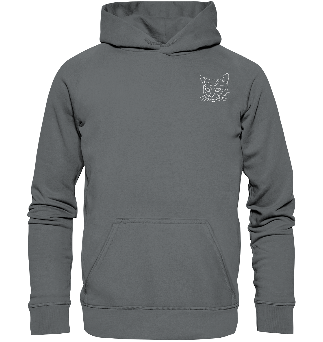 Katze weiß - Basic Hoodie Unisex - Tier-Shirts.com