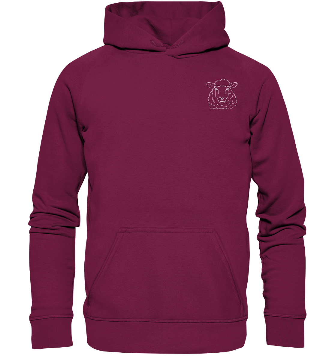 Schaf weiß - Basic Hoodie Unisex