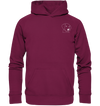 Hund Schlappohr weiß - Basic Hoodie Unisex Hoodies Tier-Shirts.com Burgundy XS