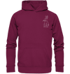 Hase weiß - Basic Hoodie Unisex Hoodies Tier-Shirts.com Burgundy XS