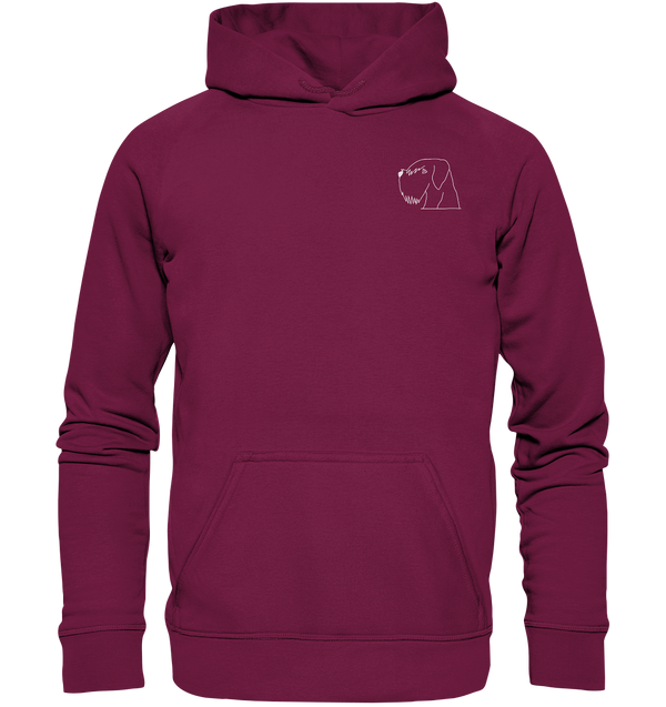 Schnauzer weiß - Basic Hoodie Unisex Hoodies Tier-Shirts.com Burgundy XS