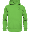 Affenbaby schwarz - Basic Hoodie Unisex Hoodies Tier-Shirts.com Lime Green XS