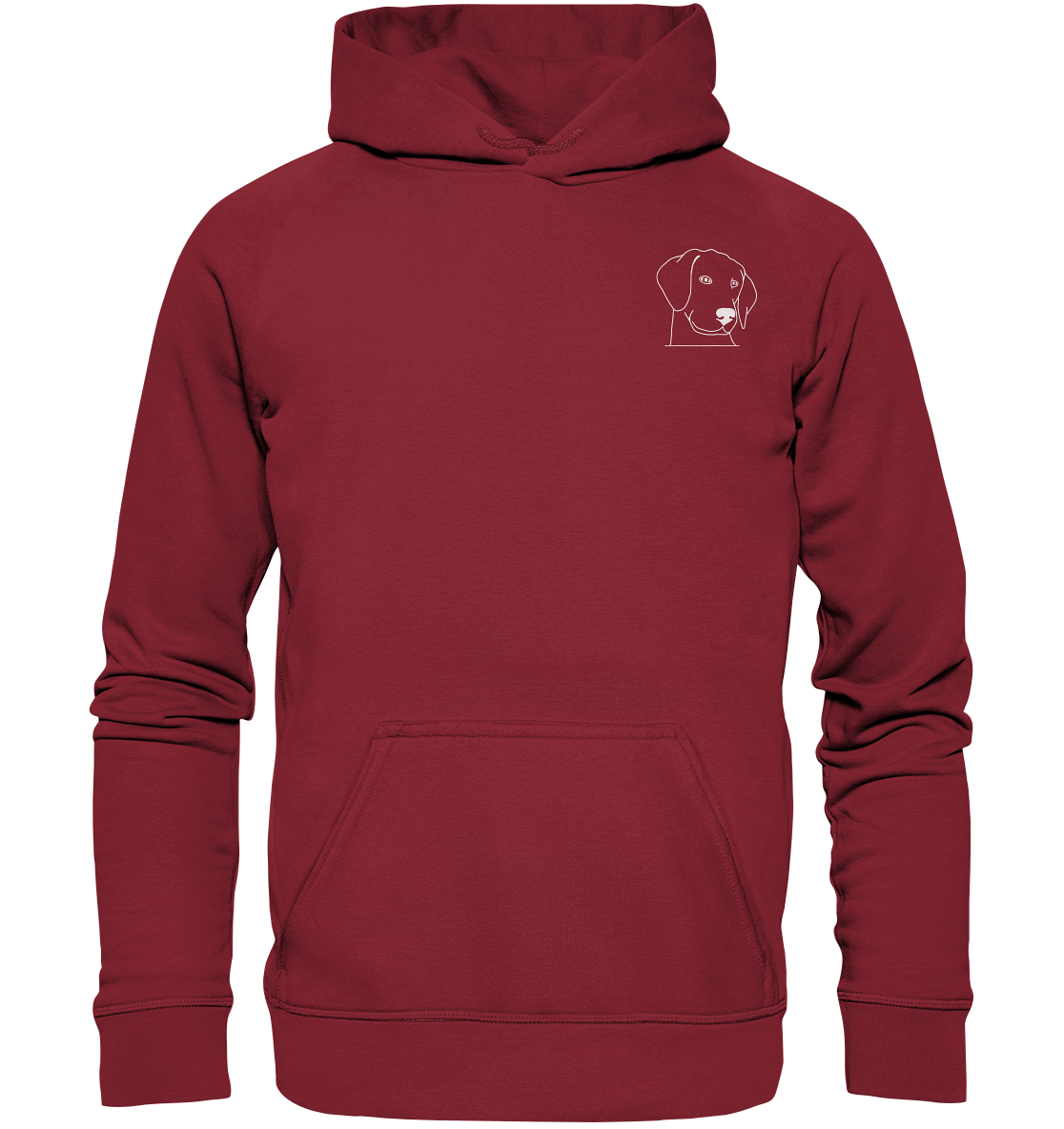 Hund Schlappohr weiß - Basic Hoodie Unisex - Tier-Shirts.com