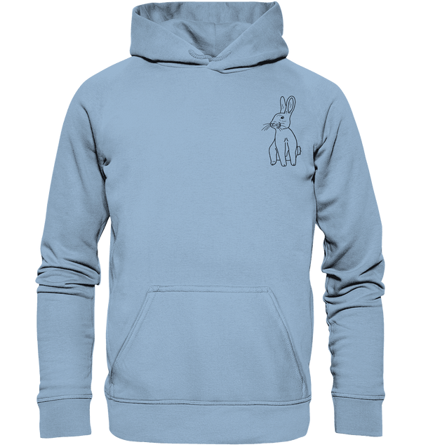 Hase - Basic Hoodie Unisex Hoodies Tier-Shirts.com Sky Blue XS