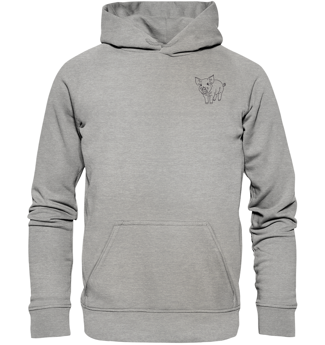 Schwein schwarz - Basic Hoodie Unisex