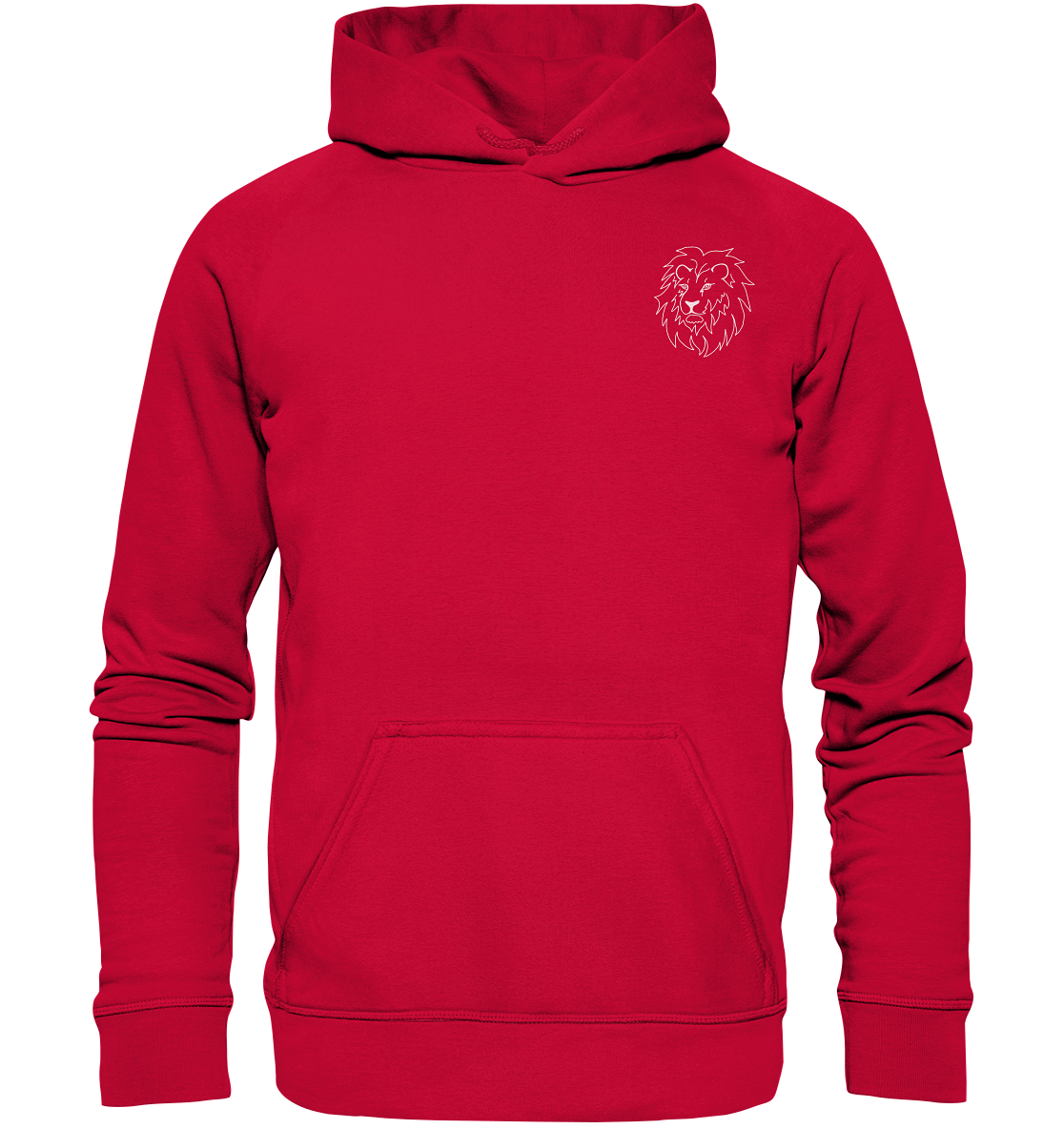 Löwe weiß - Basic Hoodie Unisex