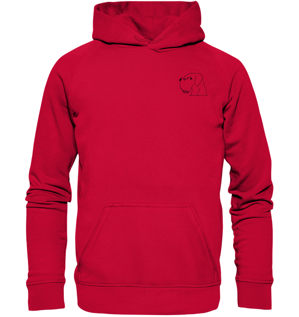 Schnauzer schwarz - Basic Hoodie Unisex Hoodies Tier-Shirts.com Fire Red XS