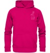 Hase weiß - Basic Hoodie Unisex Hoodies Tier-Shirts.com Hot Pink XS