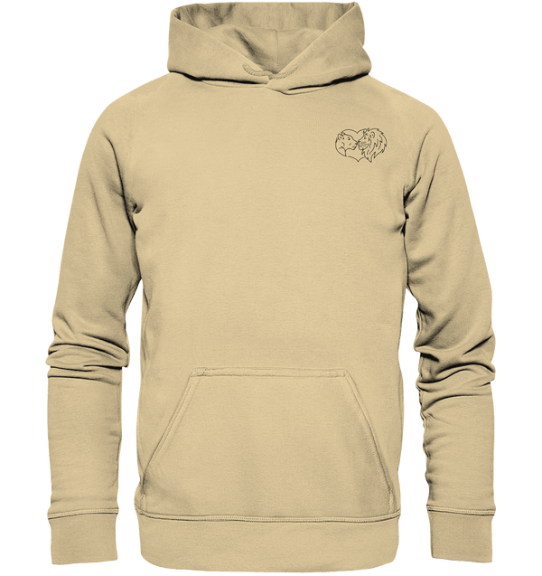 Löwenpaar - Basic Hoodie Unisex Hoodies Tier-Shirts.com Desert Sand XS