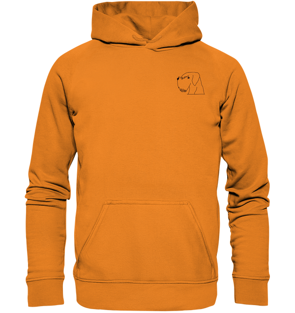 Schnauzer schwarz - Basic Hoodie Unisex Hoodies Tier-Shirts.com Orange Crush XS