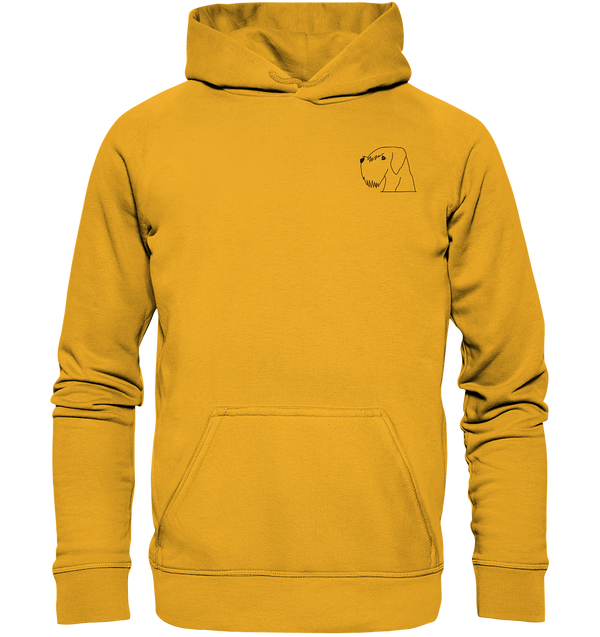 Schnauzer schwarz - Basic Hoodie Unisex Hoodies Tier-Shirts.com Gold XS