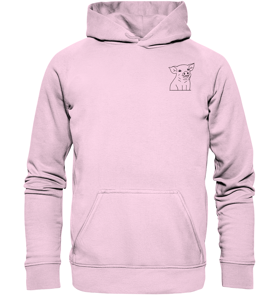 Piglet black - Basic Hoodie Unisex