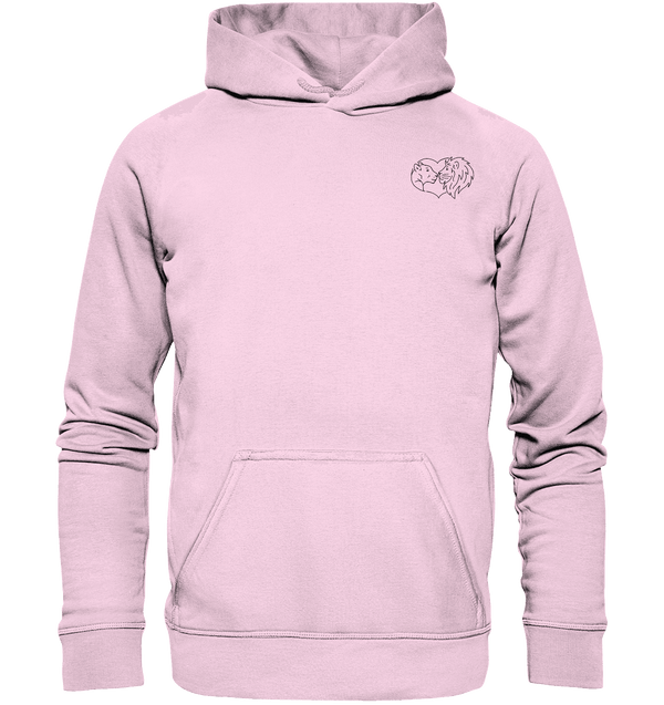 Löwenpaar - Basic Hoodie Unisex Hoodies Tier-Shirts.com Baby Pink XS