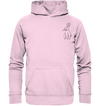 Hase - Basic Hoodie Unisex Hoodies Tier-Shirts.com Baby Pink XS