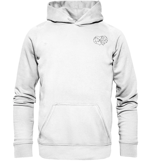 Löwenpaar - Basic Hoodie Unisex Hoodies Tier-Shirts.com Arctic White XS