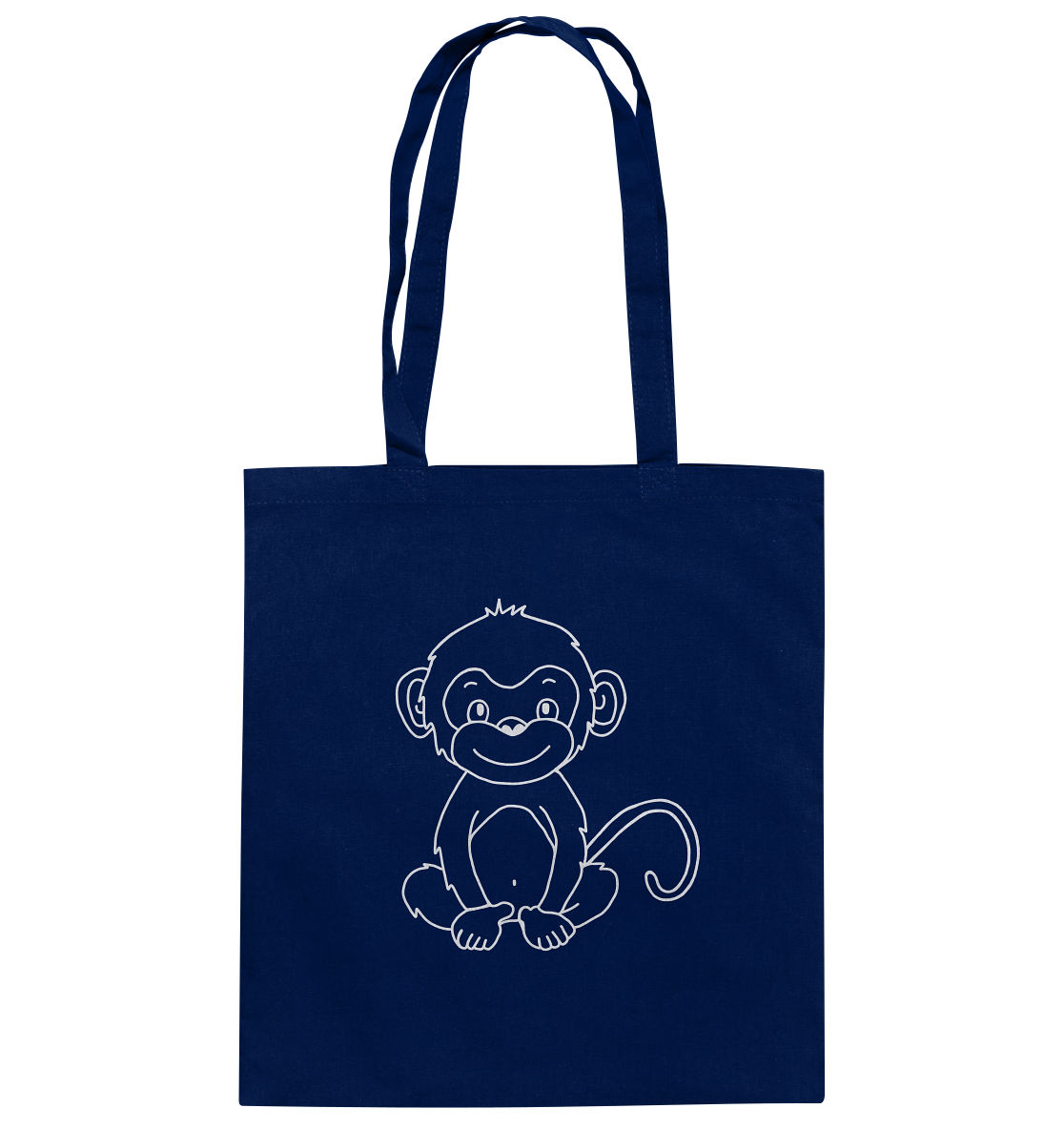 Affenbaby weiß - Baumwolltasche - Tier-Shirts.com