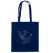 Schwein weiß - Baumwolltasche Einkaufstasche Tier-Shirts.com French Navy ca. 38x42