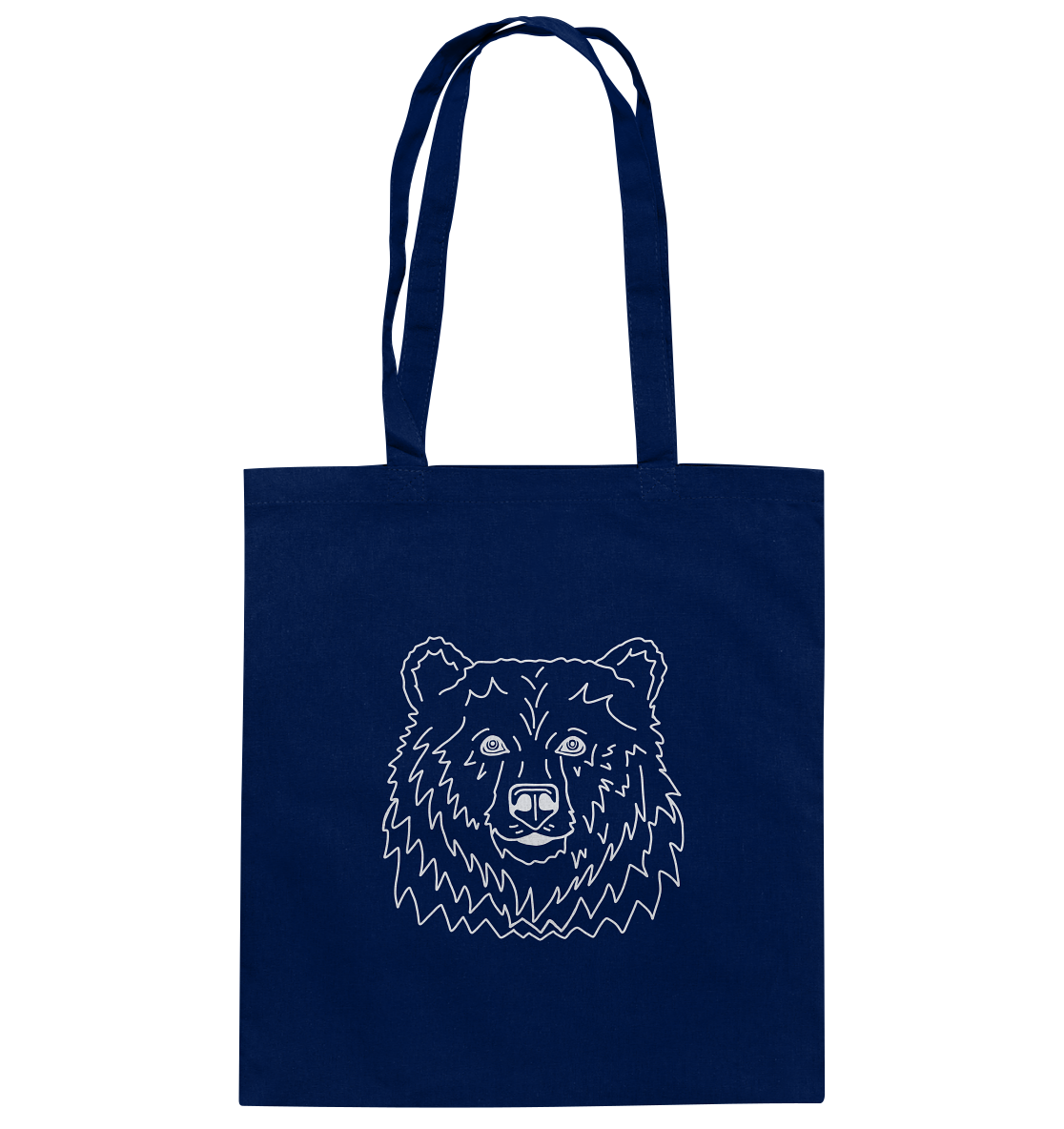 Bear white - cotton bag