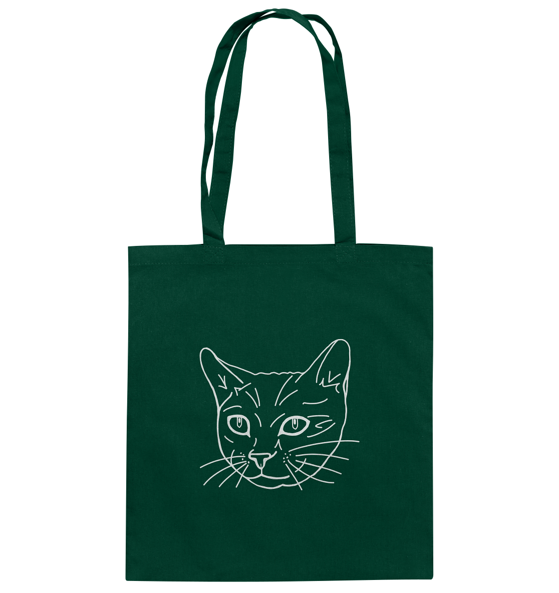 Katze weiß - Baumwolltasche - Tier-Shirts.com