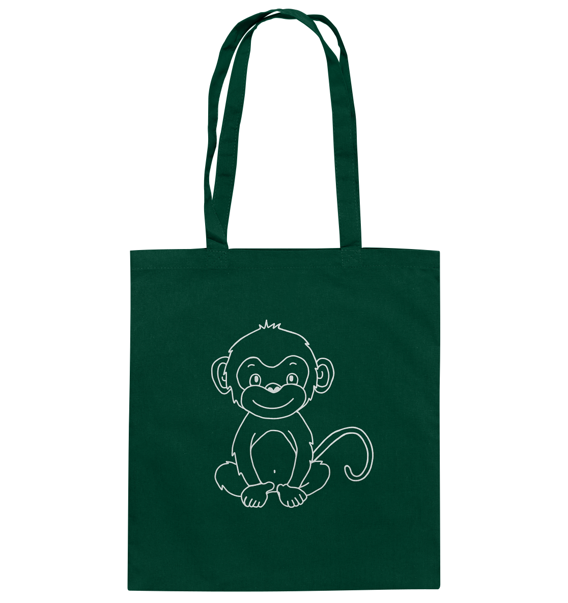 Affenbaby weiß - Baumwolltasche - Tier-Shirts.com