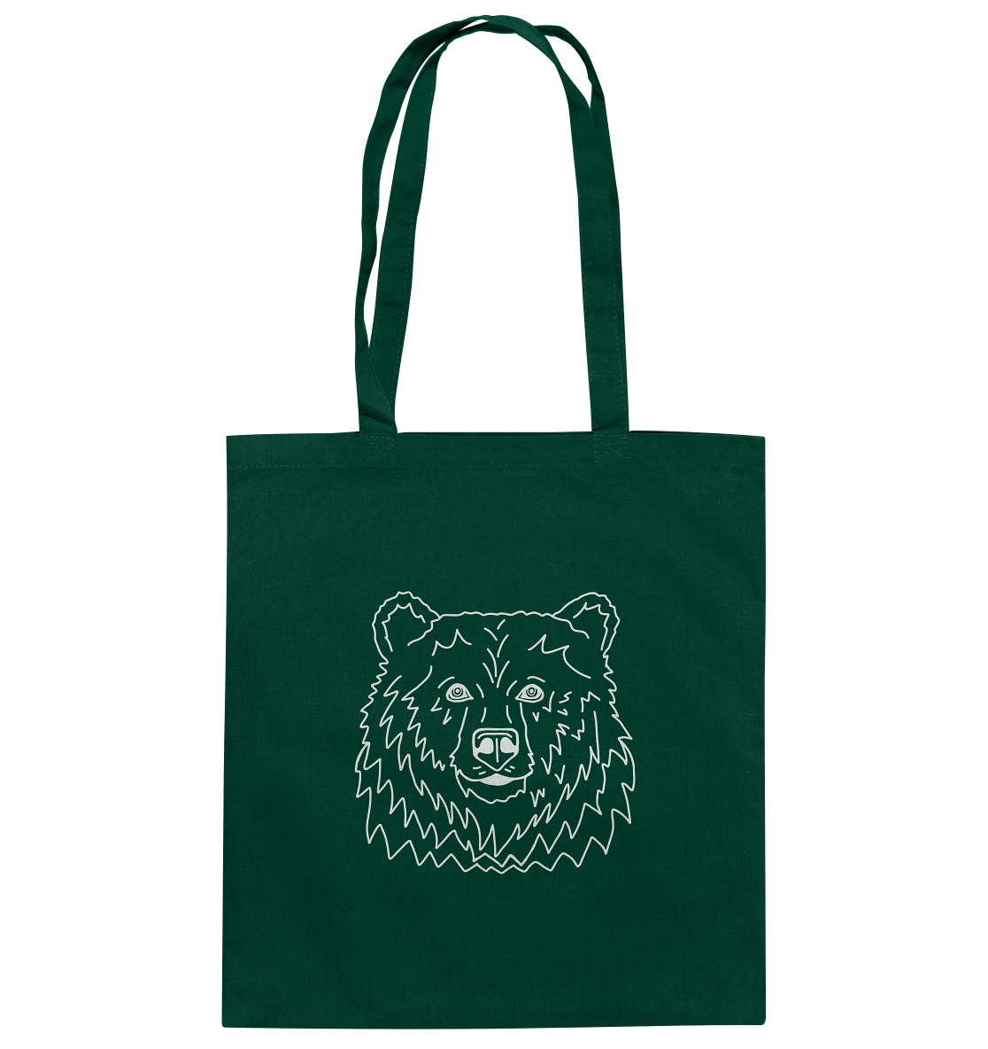 Bear white - cotton bag