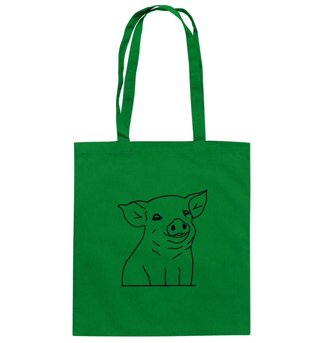 Piglet black - cotton bag