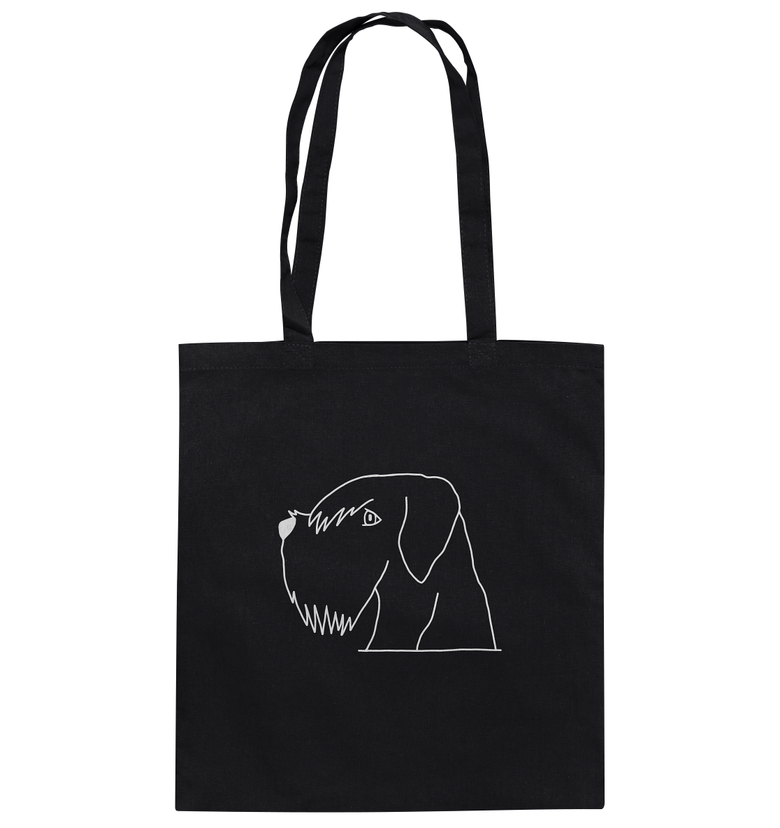 Schnauzer weiß - Baumwolltasche - Tier-Shirts.com