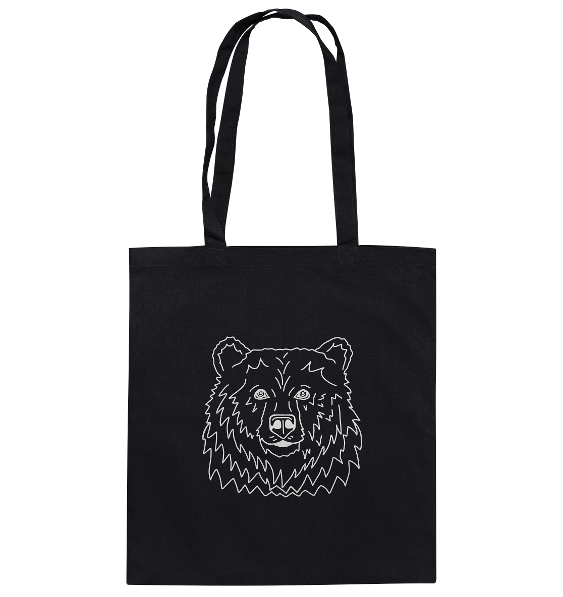 Bear white - cotton bag