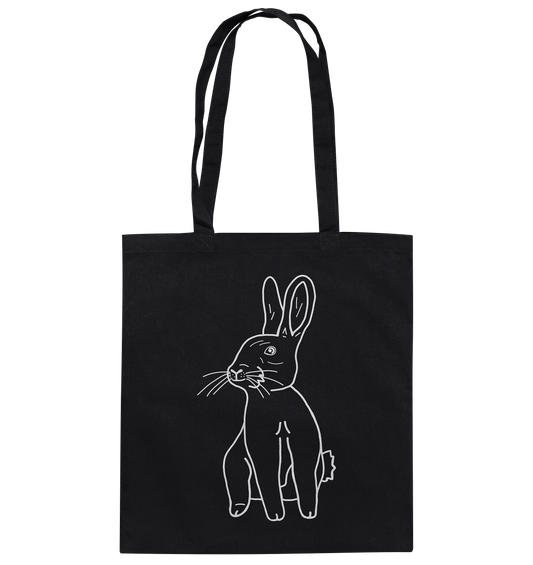 Hase weiß - Baumwolltasche