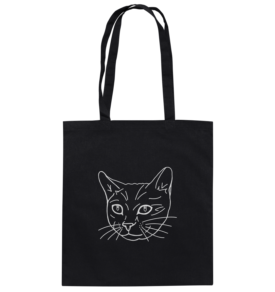 Katze weiß - Baumwolltasche - Tier-Shirts.com