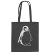 Pinguin weiß - Baumwolltasche Einkaufstasche Tier-Shirts.com Graphite Grey ca. 38x42