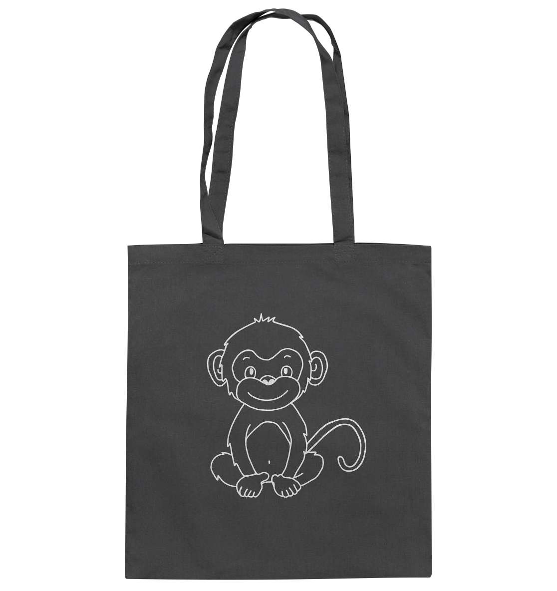 Affenbaby weiß - Baumwolltasche - Tier-Shirts.com