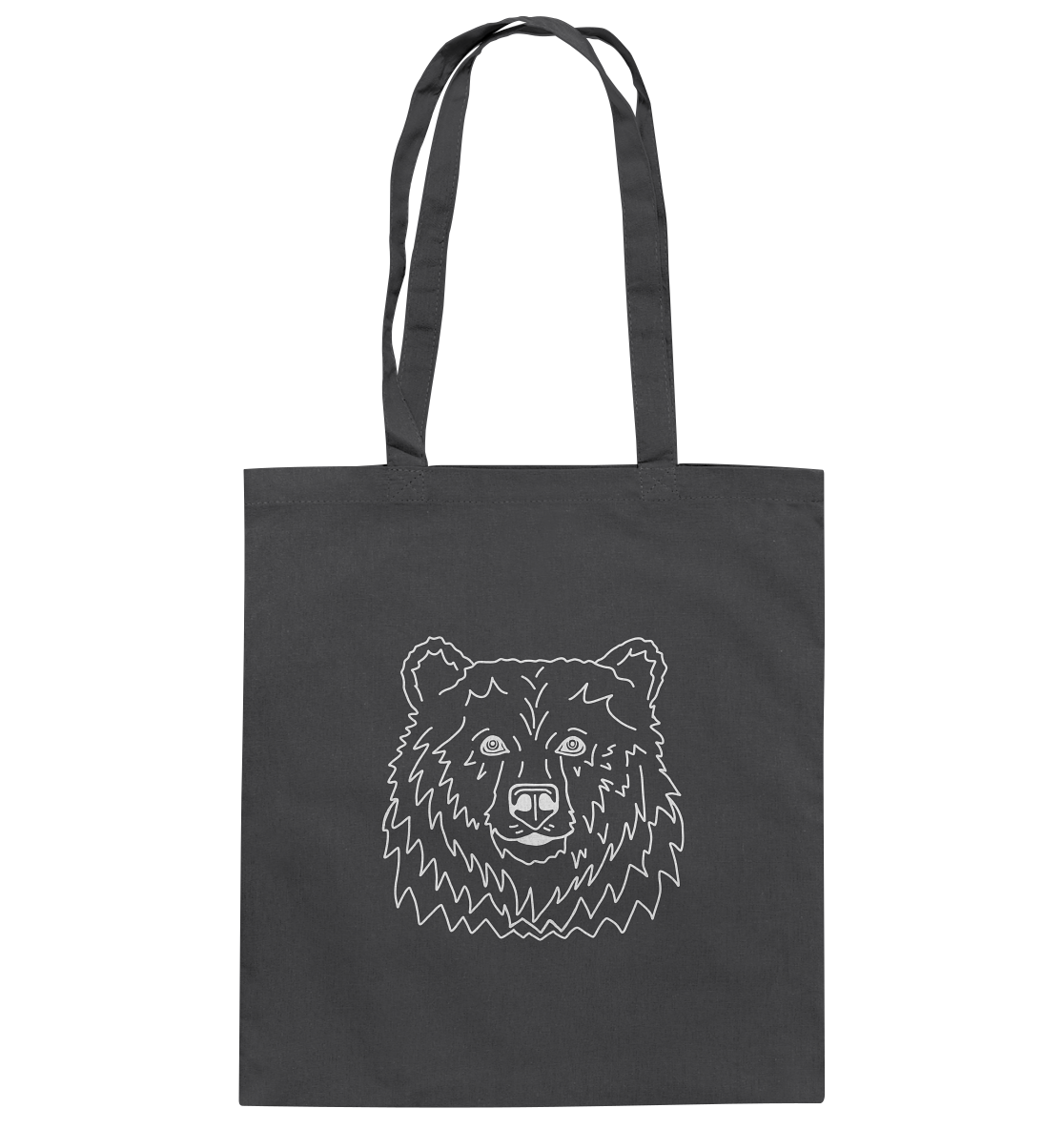 Bear white - cotton bag