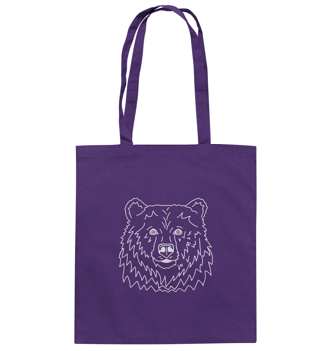 Bear white - cotton bag