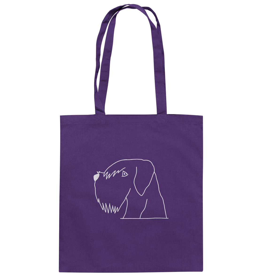 Schnauzer weiß - Baumwolltasche - Tier-Shirts.com