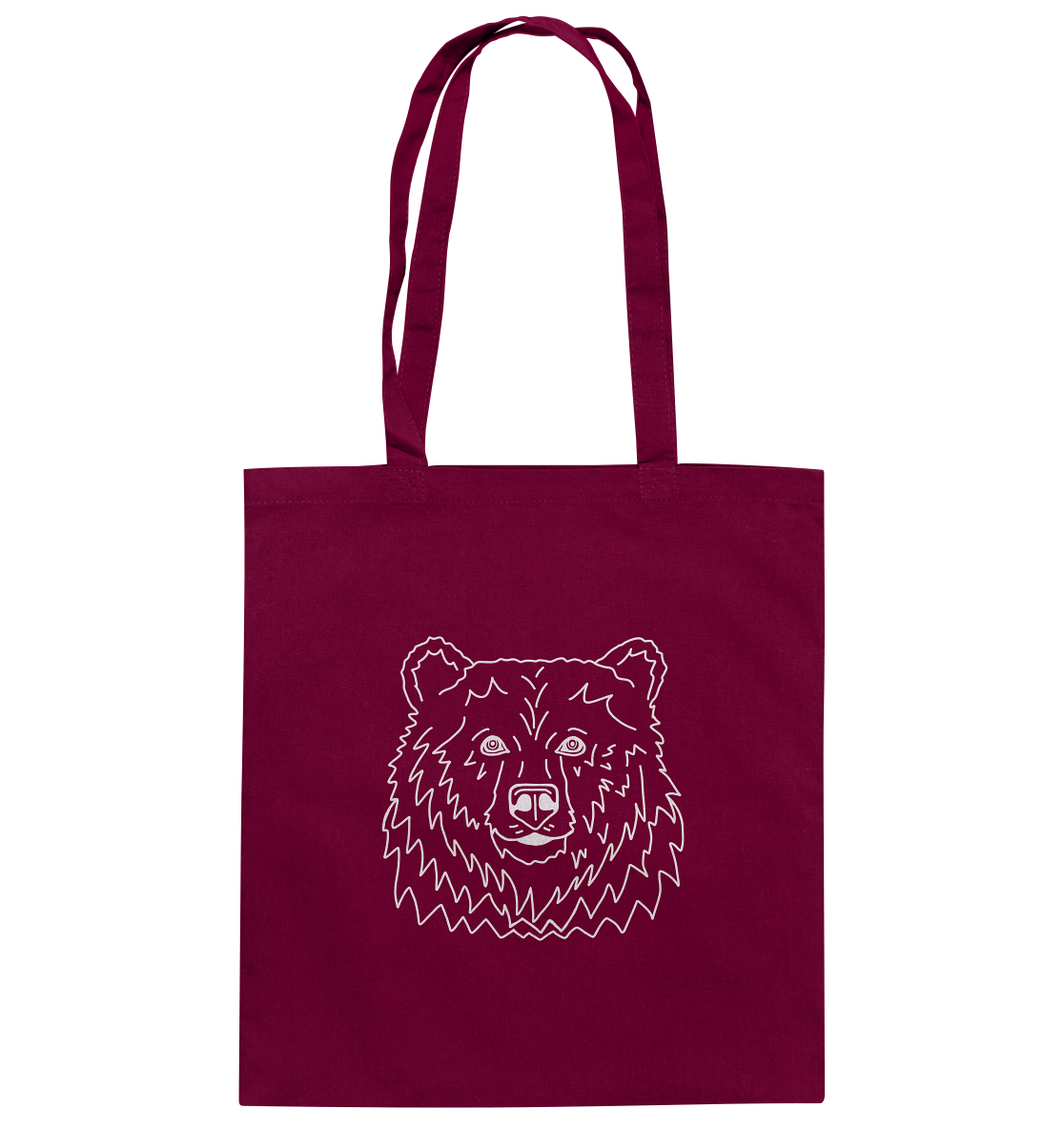 Bear white - cotton bag