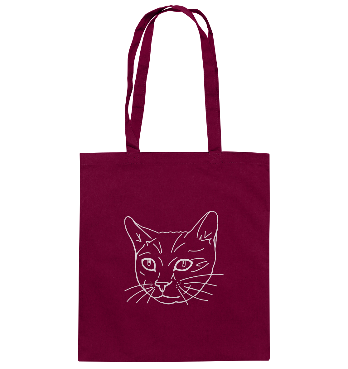 Katze weiß - Baumwolltasche - Tier-Shirts.com