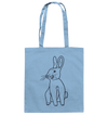 Hase - Baumwolltasche Taschen Tier-Shirts.com Sky Blue ca. 38x42