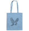 Papagei - Baumwolltasche Taschen Tier-Shirts.com Sky Blue ca. 38x42