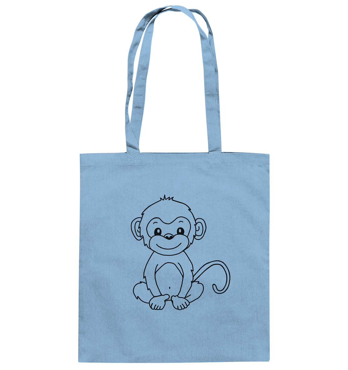 Monkey Baby Black - Cotton Bag