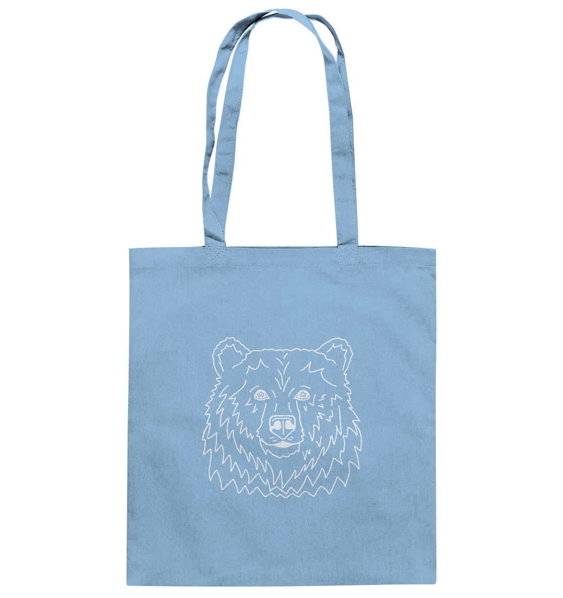 Bear white - cotton bag