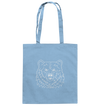 Bär weiß - Baumwolltasche Einkaufstasche Tier-Shirts.com Sky Blue ca. 38x42